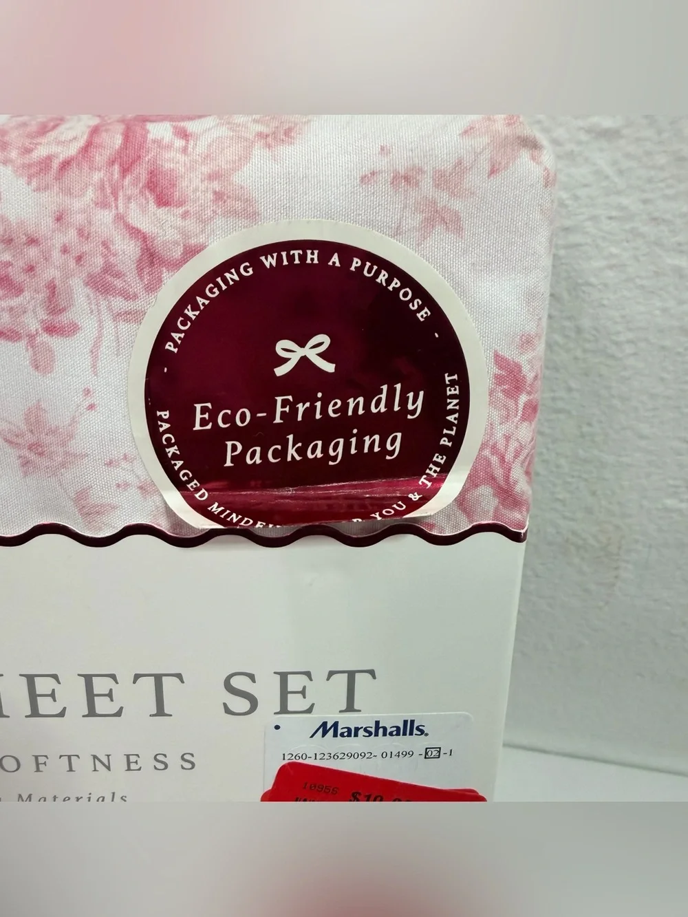 3-Piece Twin Sheet Set in Floral Pink